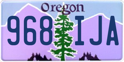 OR license plate 968IJA