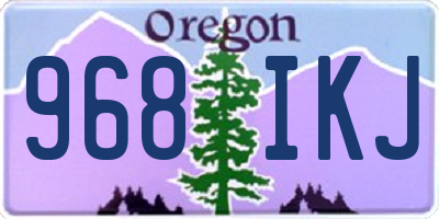 OR license plate 968IKJ