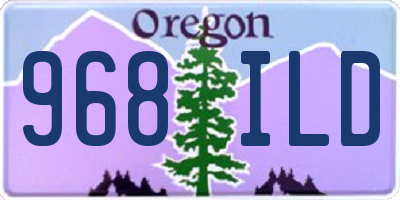 OR license plate 968ILD