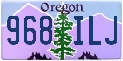 OR license plate 968ILJ