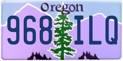 OR license plate 968ILQ
