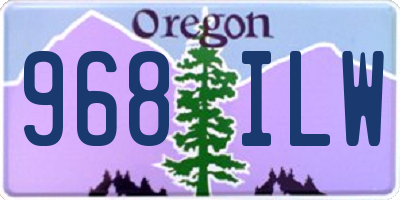 OR license plate 968ILW