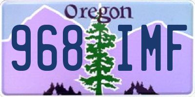 OR license plate 968IMF