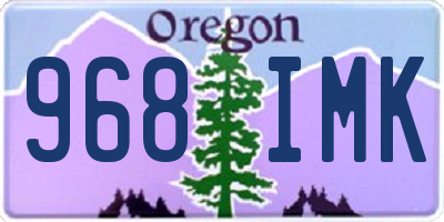 OR license plate 968IMK