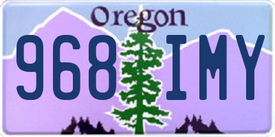 OR license plate 968IMY