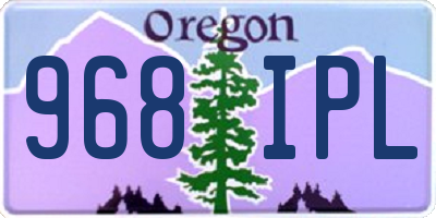 OR license plate 968IPL