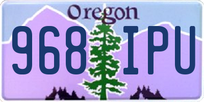 OR license plate 968IPU