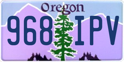 OR license plate 968IPV