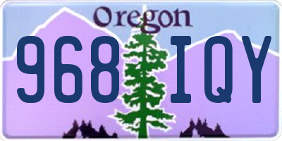 OR license plate 968IQY