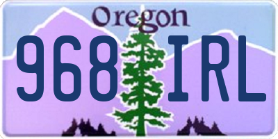 OR license plate 968IRL