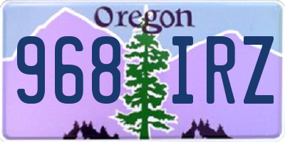 OR license plate 968IRZ