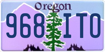 OR license plate 968ITO