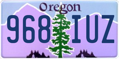 OR license plate 968IUZ