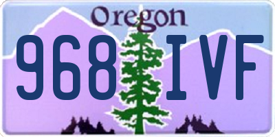 OR license plate 968IVF