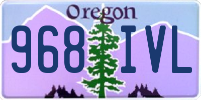 OR license plate 968IVL