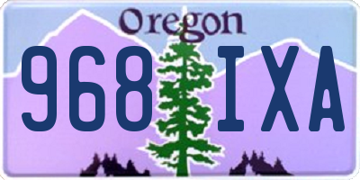 OR license plate 968IXA