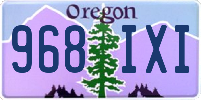 OR license plate 968IXI