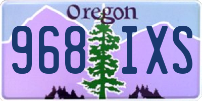 OR license plate 968IXS
