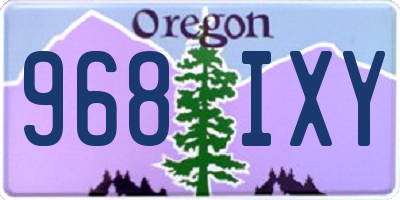 OR license plate 968IXY