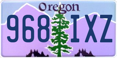 OR license plate 968IXZ
