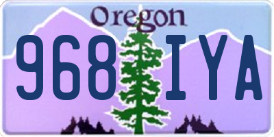 OR license plate 968IYA