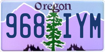 OR license plate 968IYM