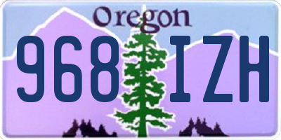 OR license plate 968IZH