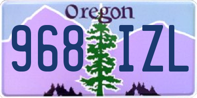 OR license plate 968IZL