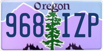 OR license plate 968IZP