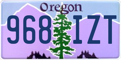 OR license plate 968IZT