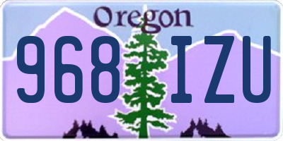 OR license plate 968IZU
