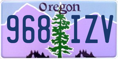OR license plate 968IZV