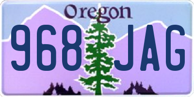 OR license plate 968JAG