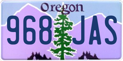OR license plate 968JAS