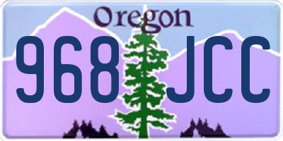 OR license plate 968JCC