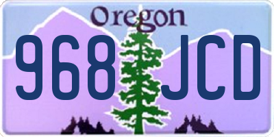 OR license plate 968JCD