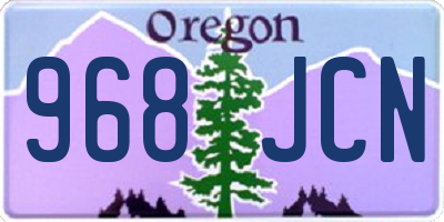 OR license plate 968JCN