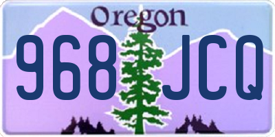 OR license plate 968JCQ