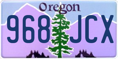 OR license plate 968JCX
