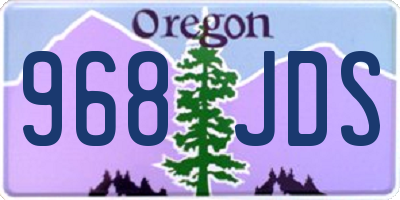 OR license plate 968JDS
