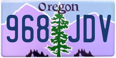 OR license plate 968JDV
