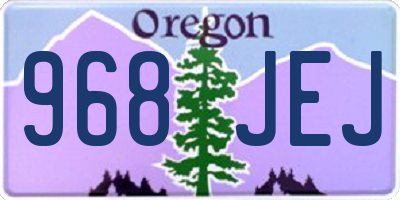 OR license plate 968JEJ