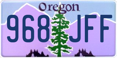OR license plate 968JFF