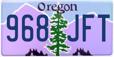 OR license plate 968JFT