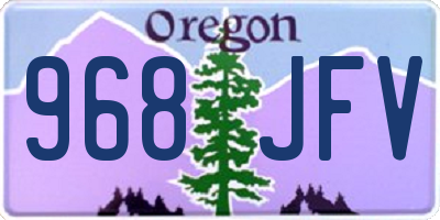 OR license plate 968JFV