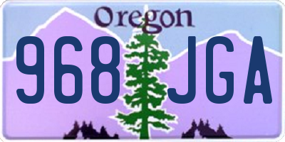 OR license plate 968JGA