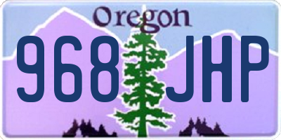 OR license plate 968JHP