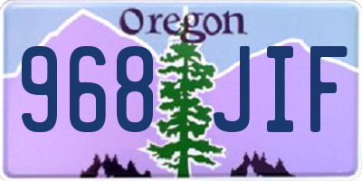 OR license plate 968JIF