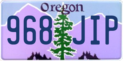 OR license plate 968JIP