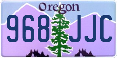 OR license plate 968JJC